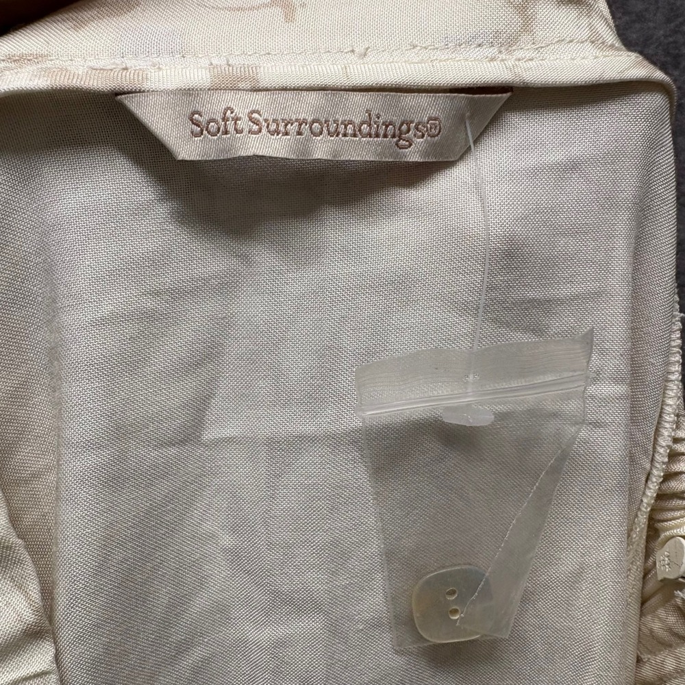 Soft Surroundings Spring Fever Butterfly Maxi Skirt Size S Cream Fairy Whimsical - Picture 7 of 12